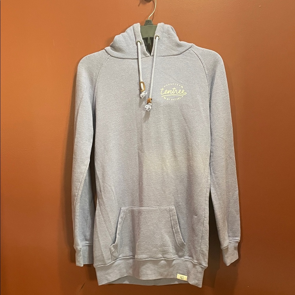 tentree blue Pullover Hoodie with Small Logo